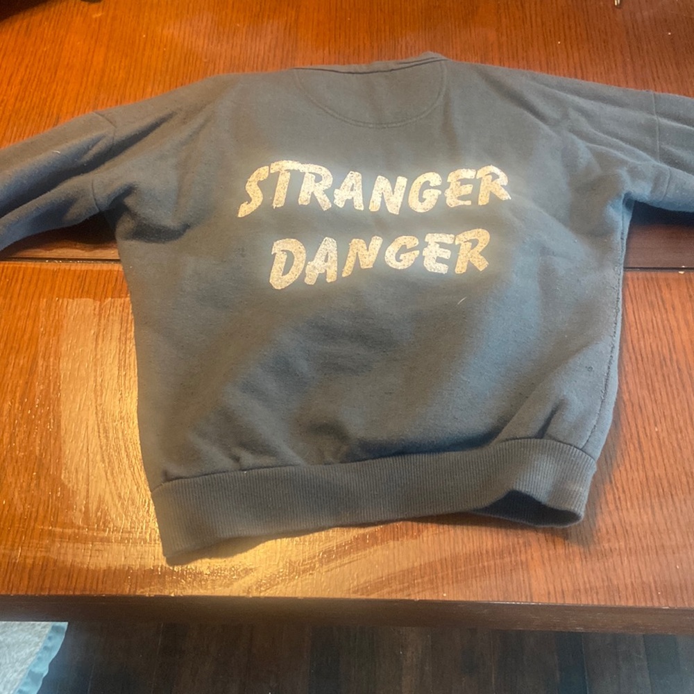 XS vintage local boogeyman cropped hoodie